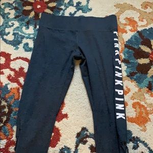 PINK leggings with mesh detail